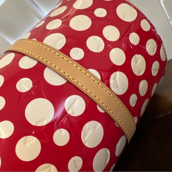 LOUIS VUITTON Vernidot Dot Infinity Papillon 30 Yayoi Kusama Tote Bag Red NEW! - Picture 12 of 14
